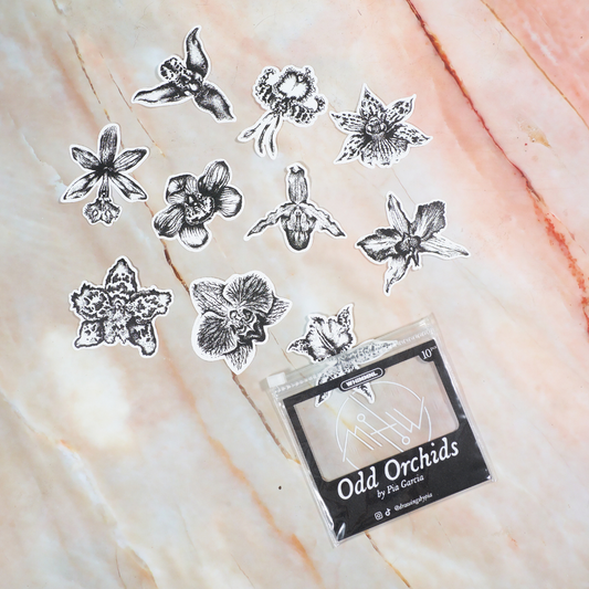 Odd Orchids Sticker Set by Pia