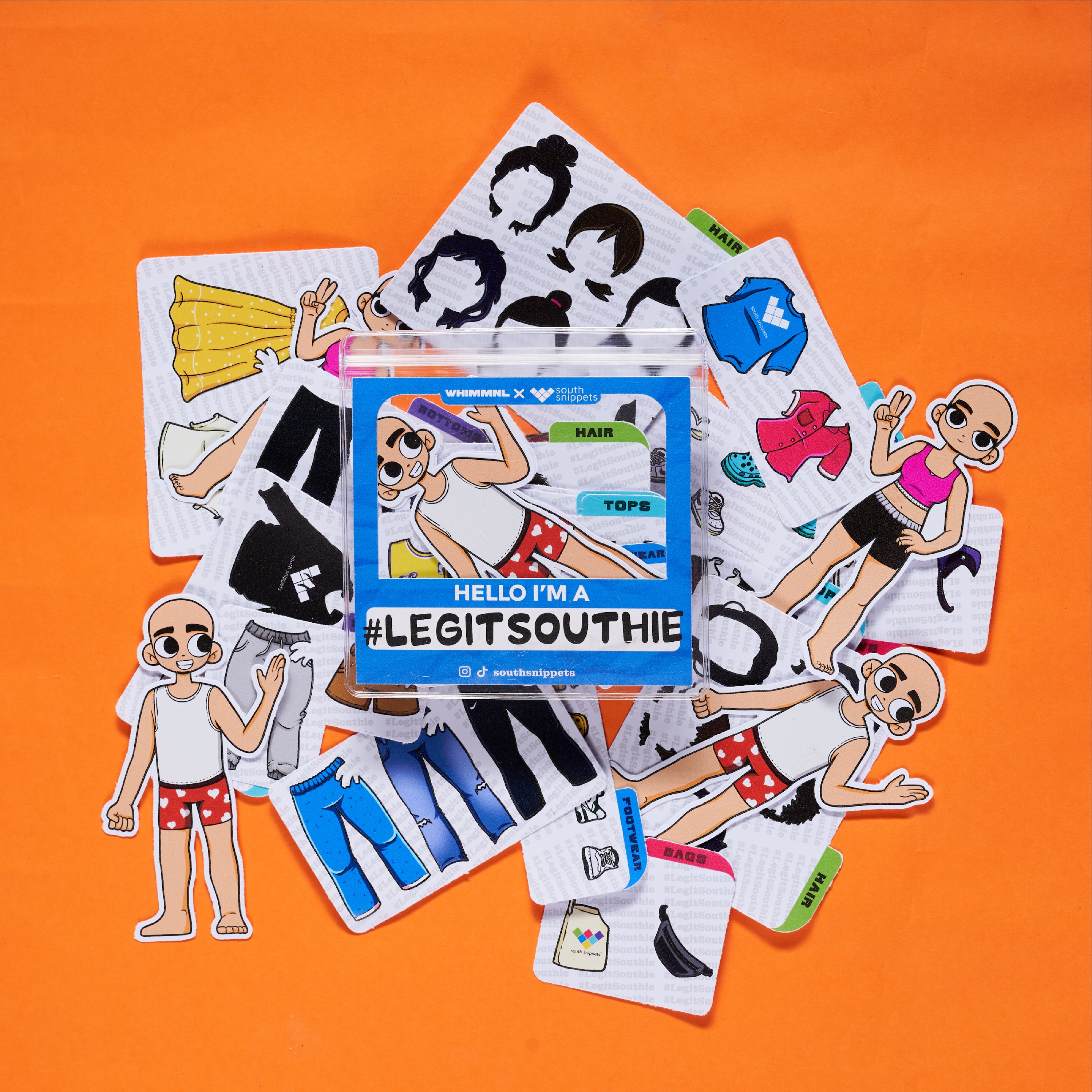 [Whim x South Snippets] #LegitSouthie Sticker Doll Male Pack