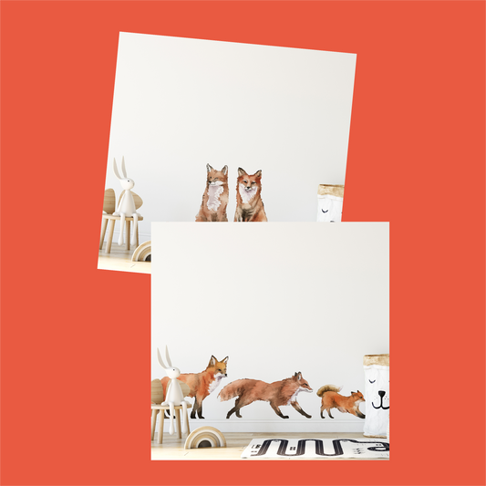 Watercolor Foxes Bundle