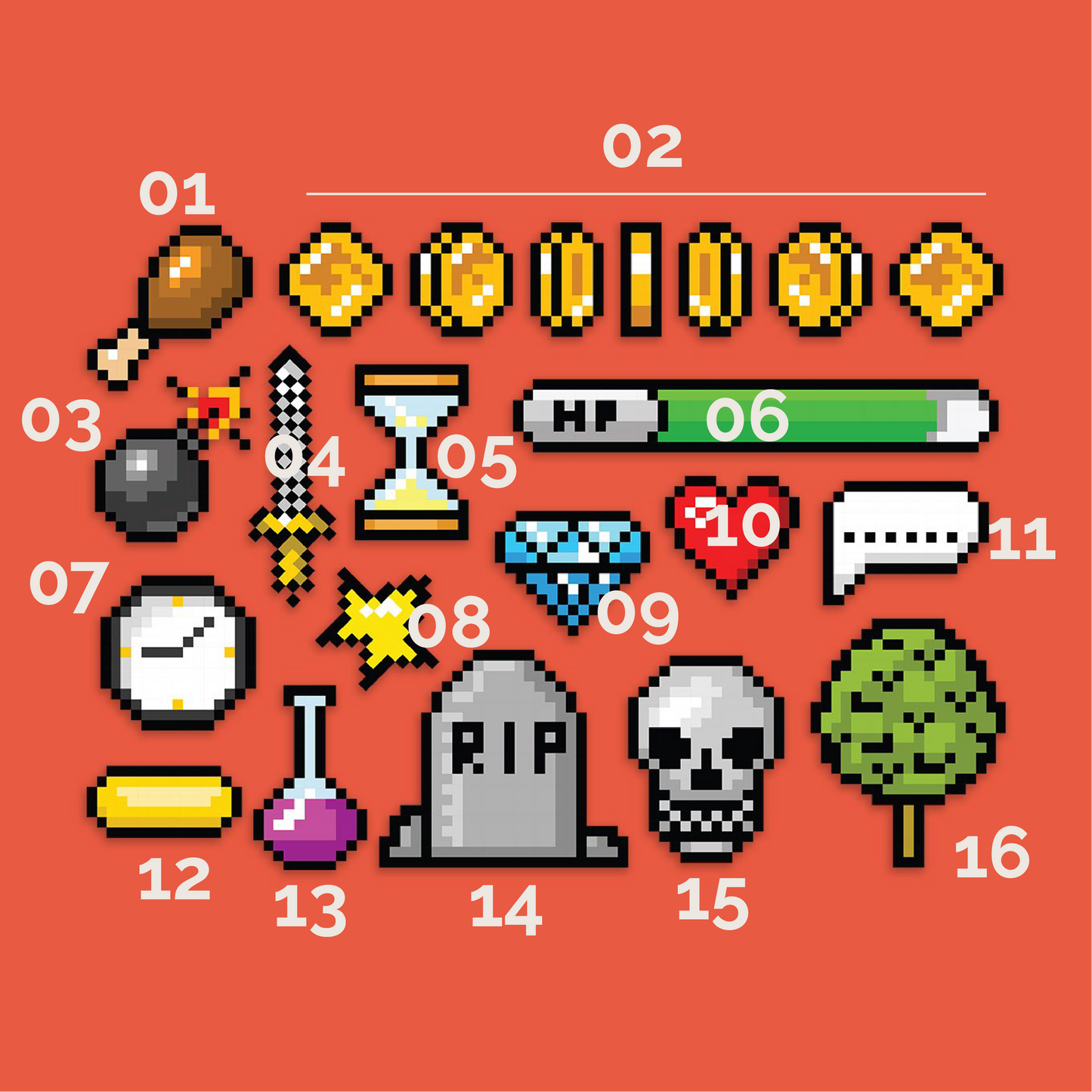 8bit Sticker Packs