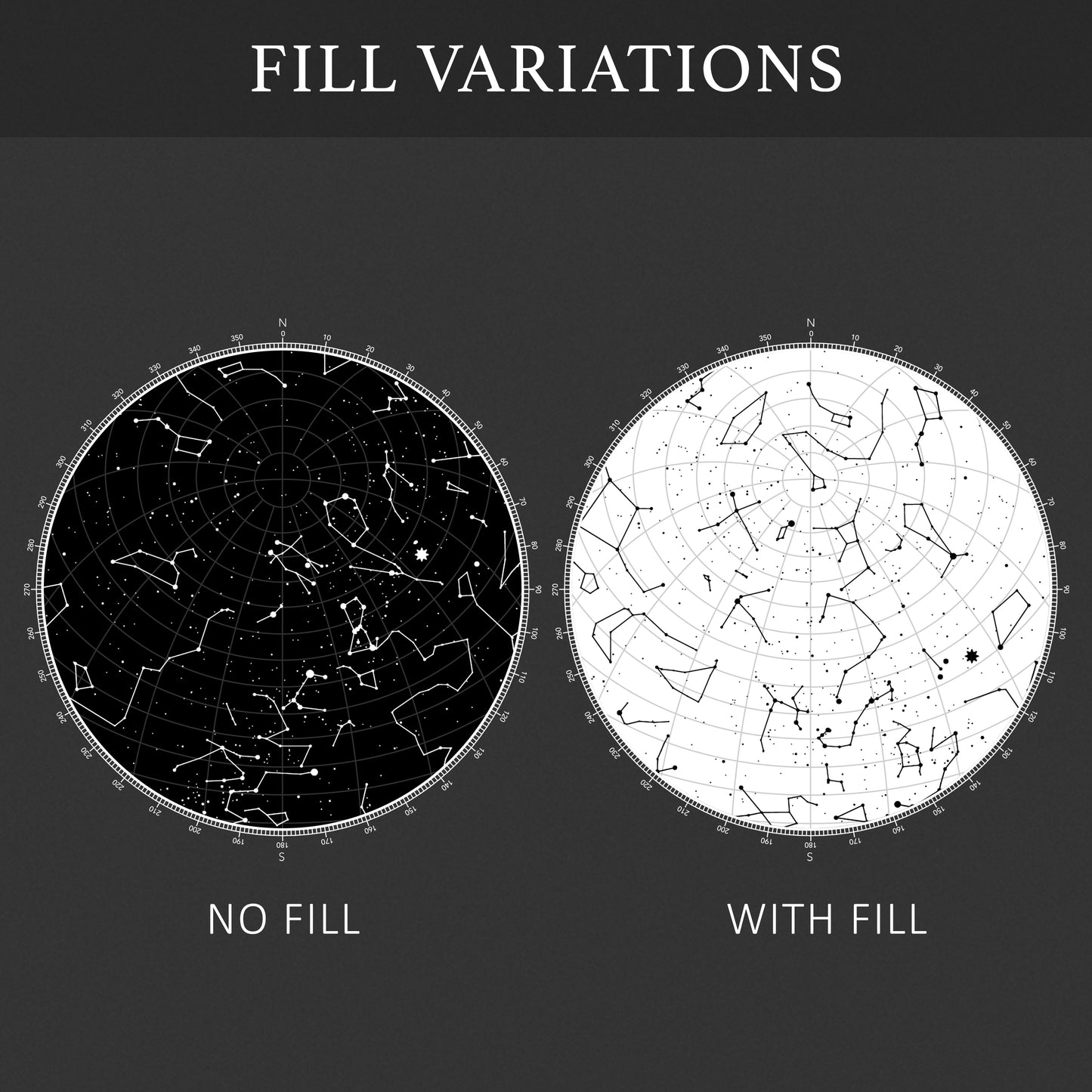 12 x 16 Customized Star Map (Double) *Frame not included
