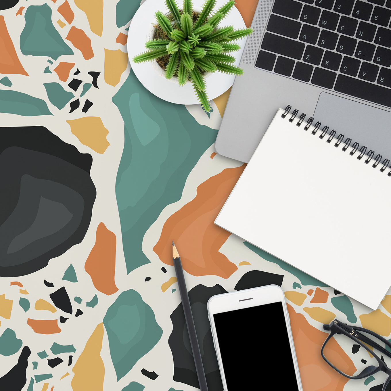 Speckled Table Wallpaper