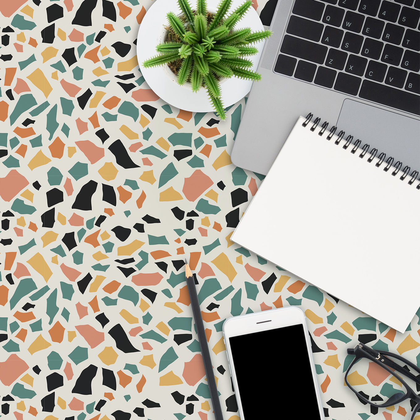 Speckled Table Wallpaper