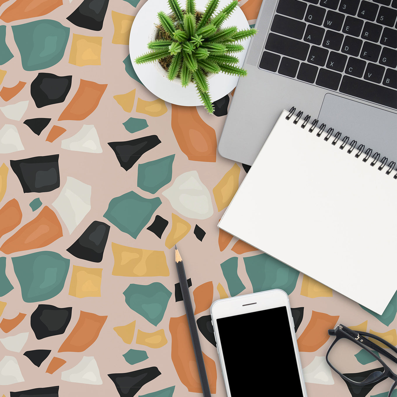 Speckled Table Wallpaper