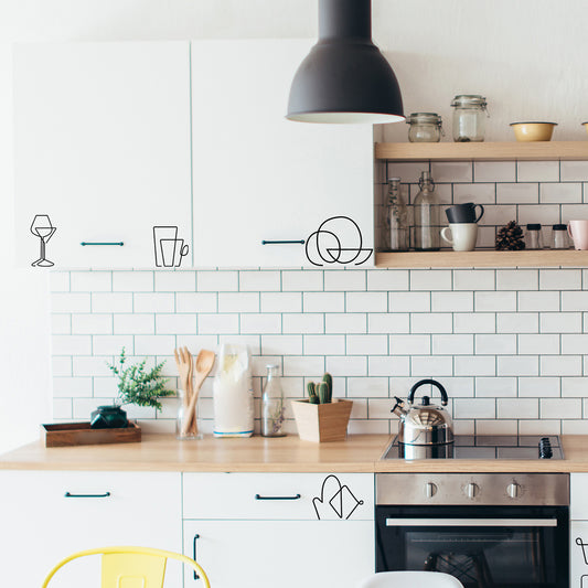 Kitchen Cabinet Labels Set