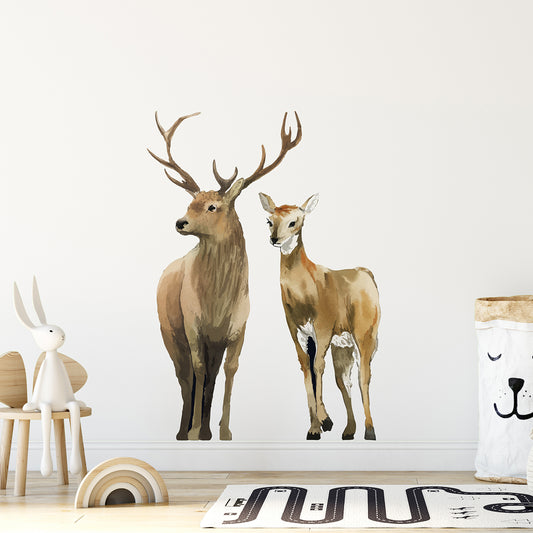 Watercolor Animals Deer