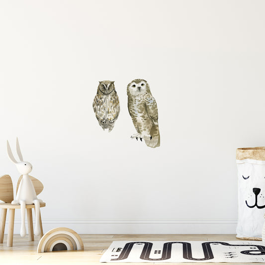 Watercolor Animals Owls