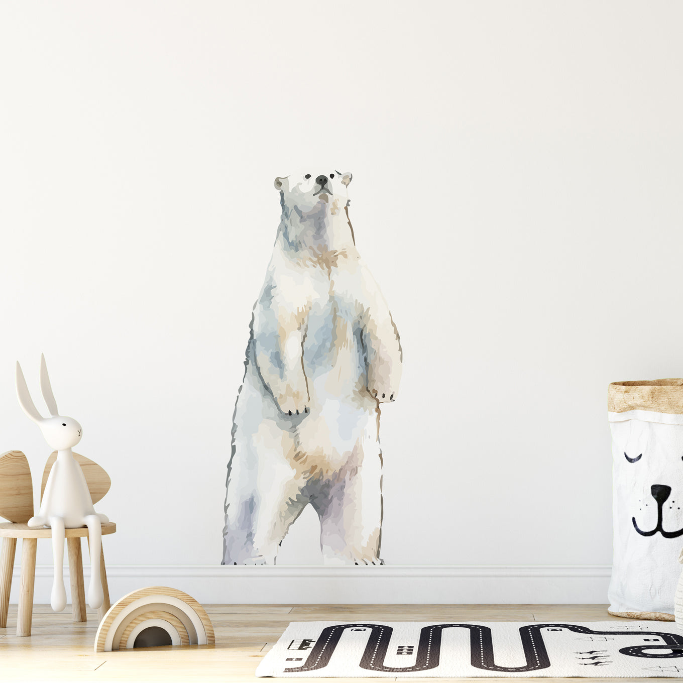 Watercolor Animals Polar Bear