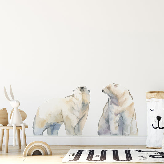 Watercolor Animals Polar Bear