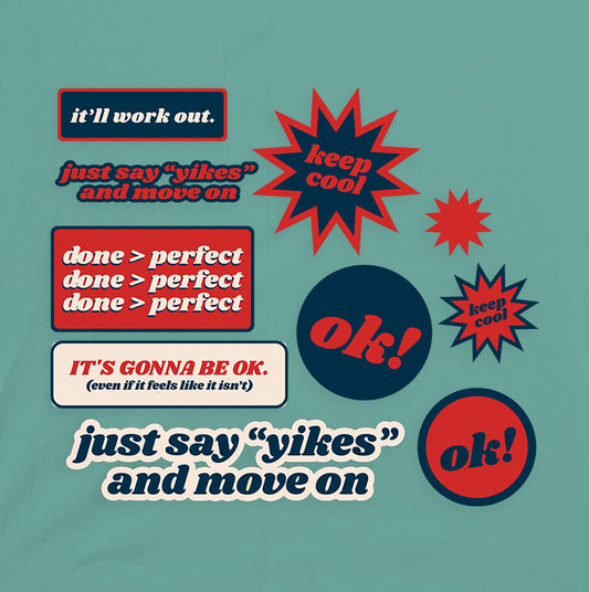 WFH Red Blue and White Set