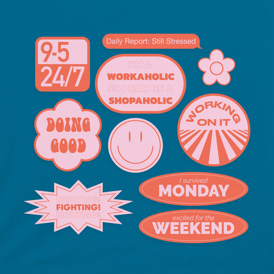 WFH Pink and Orange Set