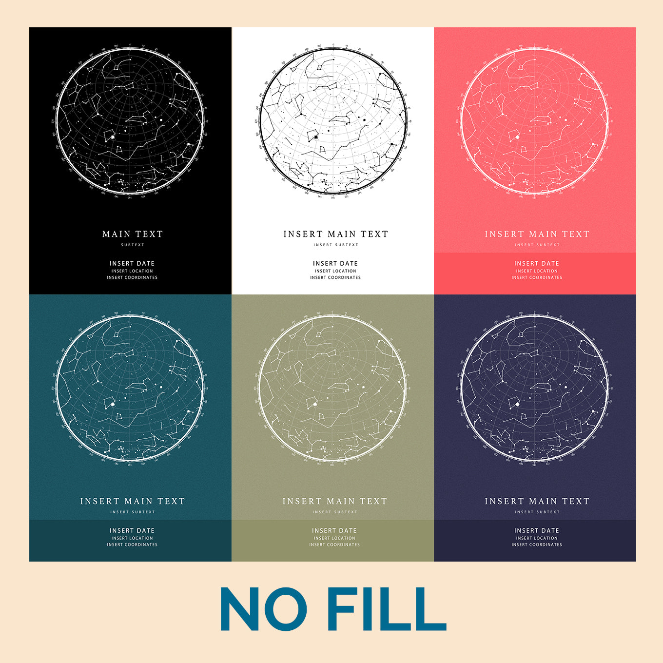 12 x 16 Customized Star Map (Double) *Frame not included