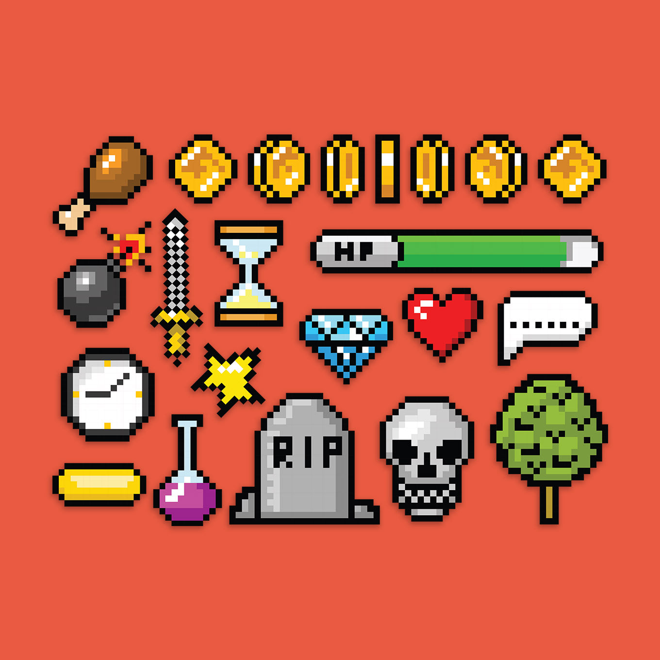 8bit Sticker Packs