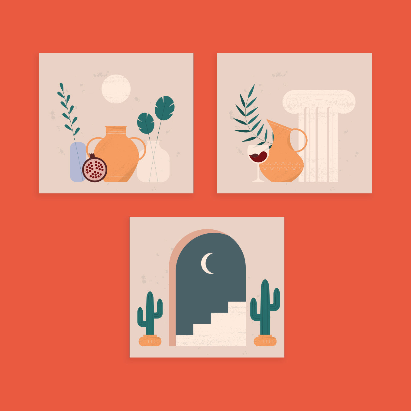 Cream Pots Architecture Panel