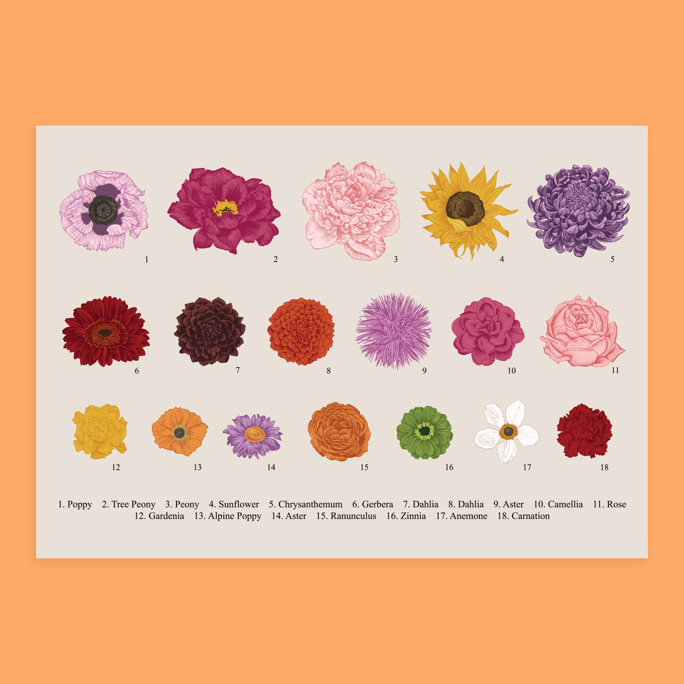 Flora Poster Wall Sticker