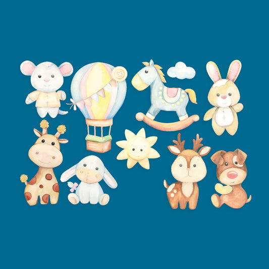 Watercolor Cute Animals Set