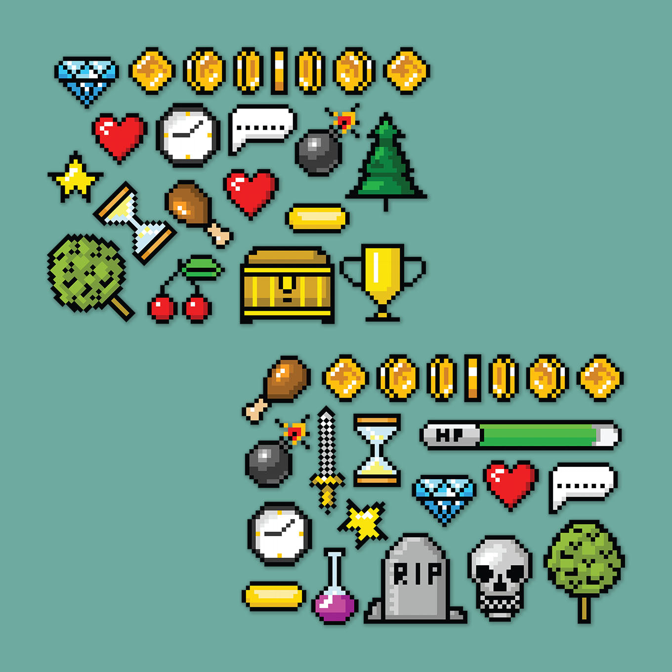 Ultimate 8-bit Sticker Bundle