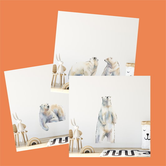 Watercolor Polar Bear Bundle