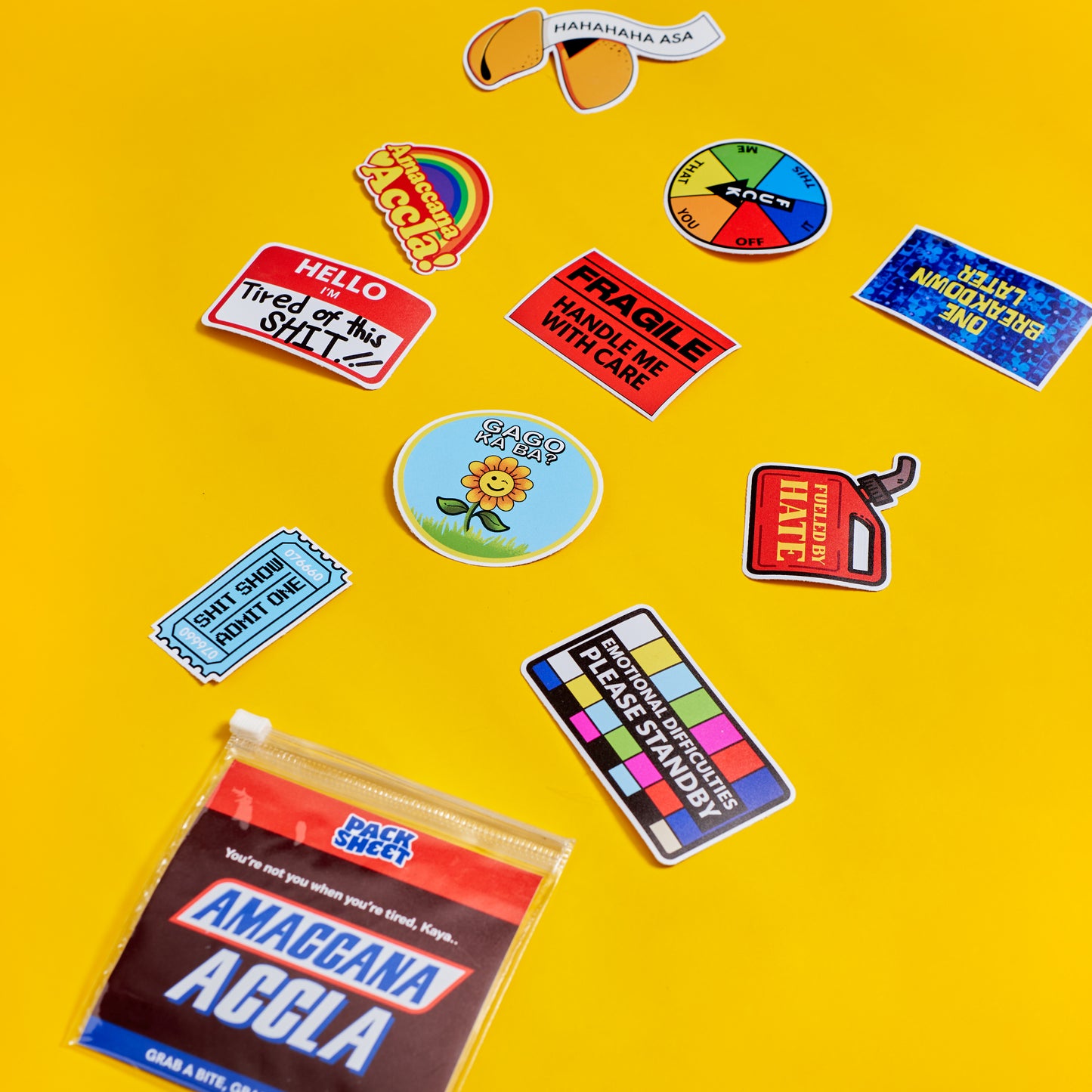 Amaccana Accla Sticker Pack