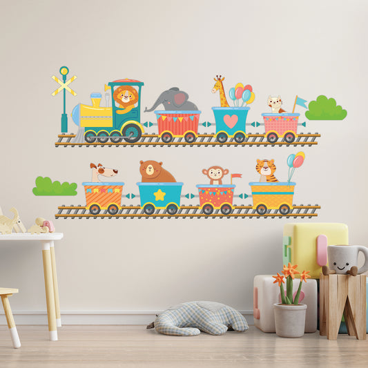 Cartoon Train Animals