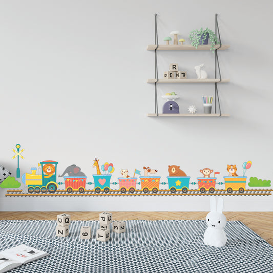 Cartoon Train Animals