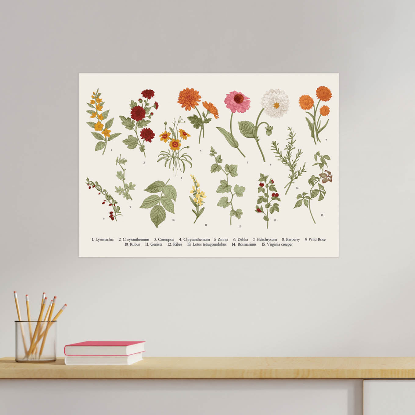 Flora Poster Wall Sticker