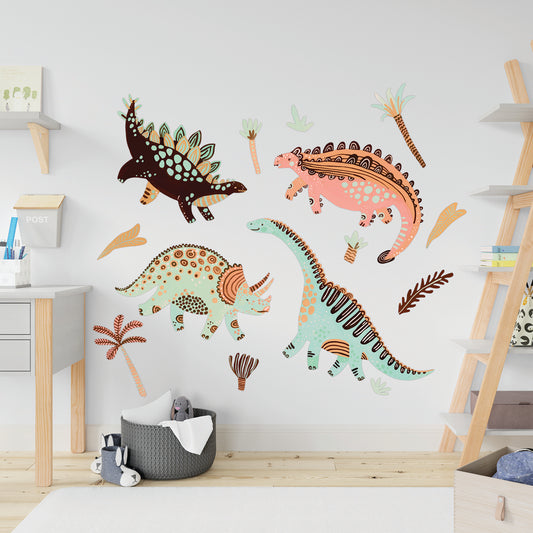 Pastel Color Dinosaurs