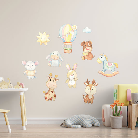 Watercolor Cute Animals Set