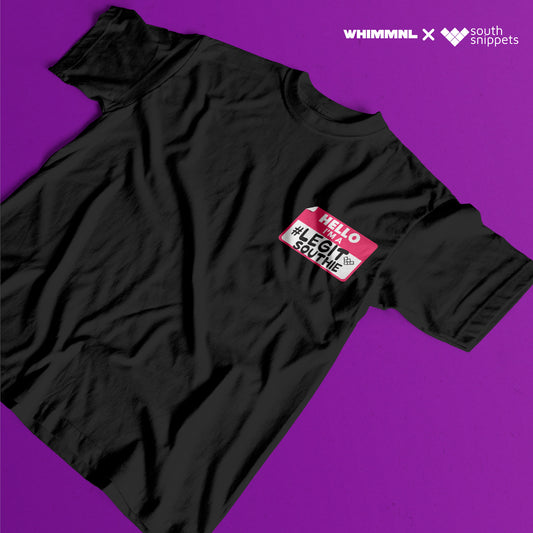 [Whim x South Snippets] #LegitSouthie Name Tag Shirt in Black