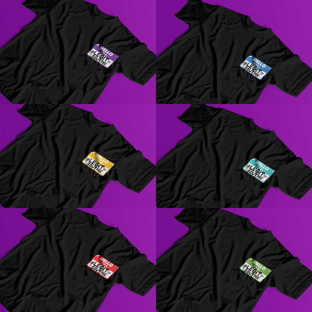 [Whim x South Snippets] #LegitSouthie Name Tag Shirt in Black