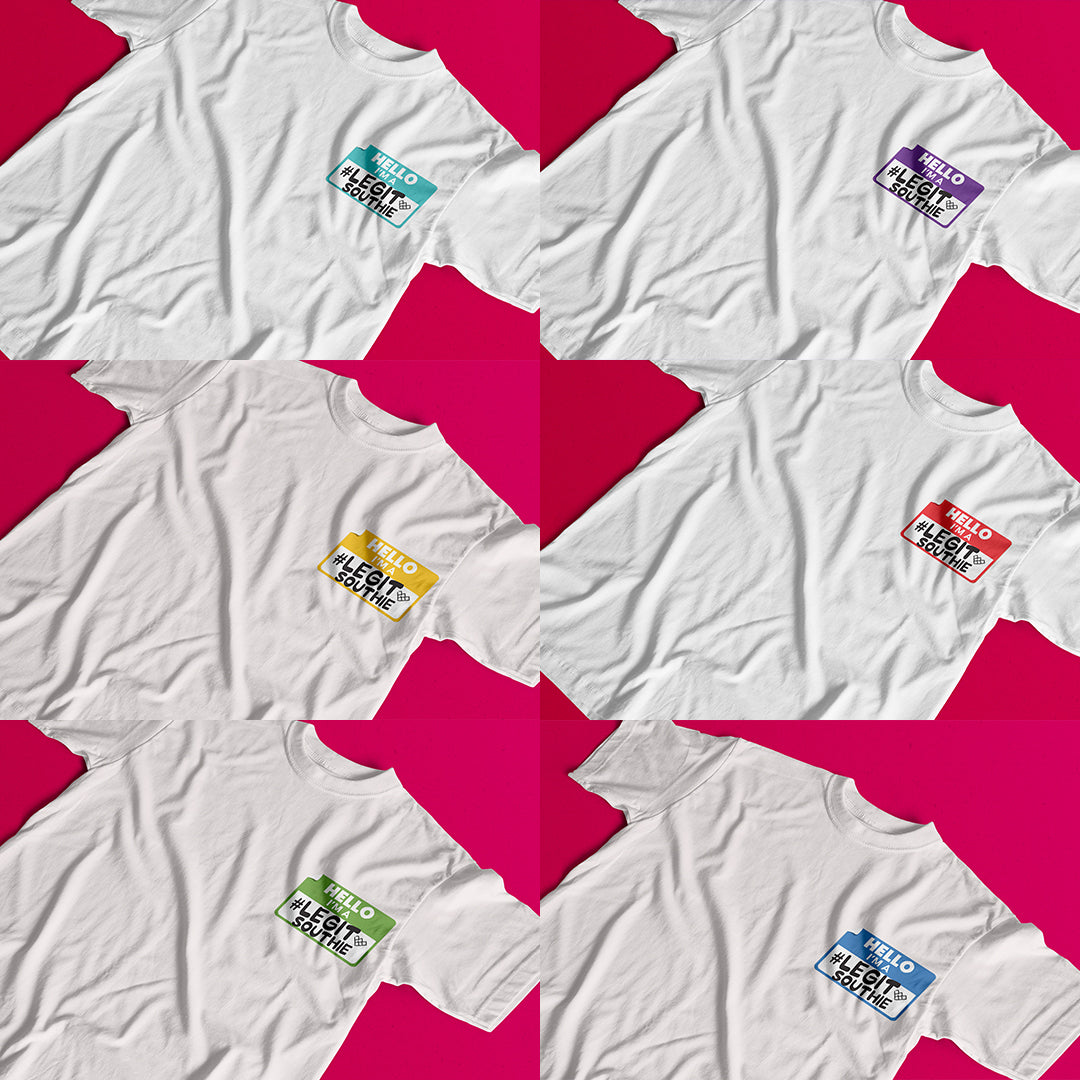 [Whim x South Snippets] #LegitSouthie Name Tag Shirt in White