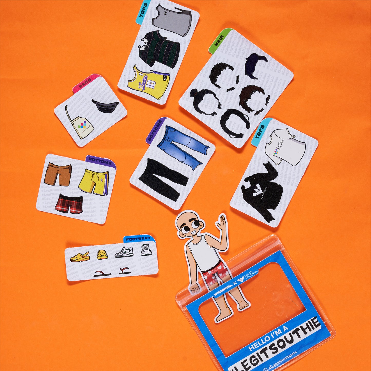 [Whim x South Snippets] #LegitSouthie Sticker Doll Male Pack