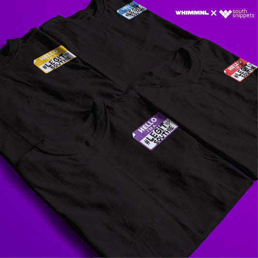 [Whim x South Snippets] #LegitSouthie Name Tag Shirt in Black