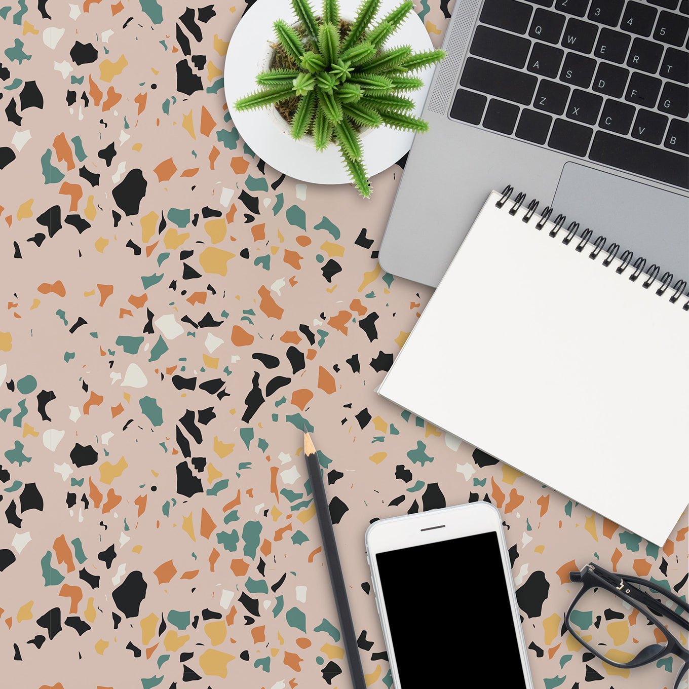 Speckled Table Wallpaper
