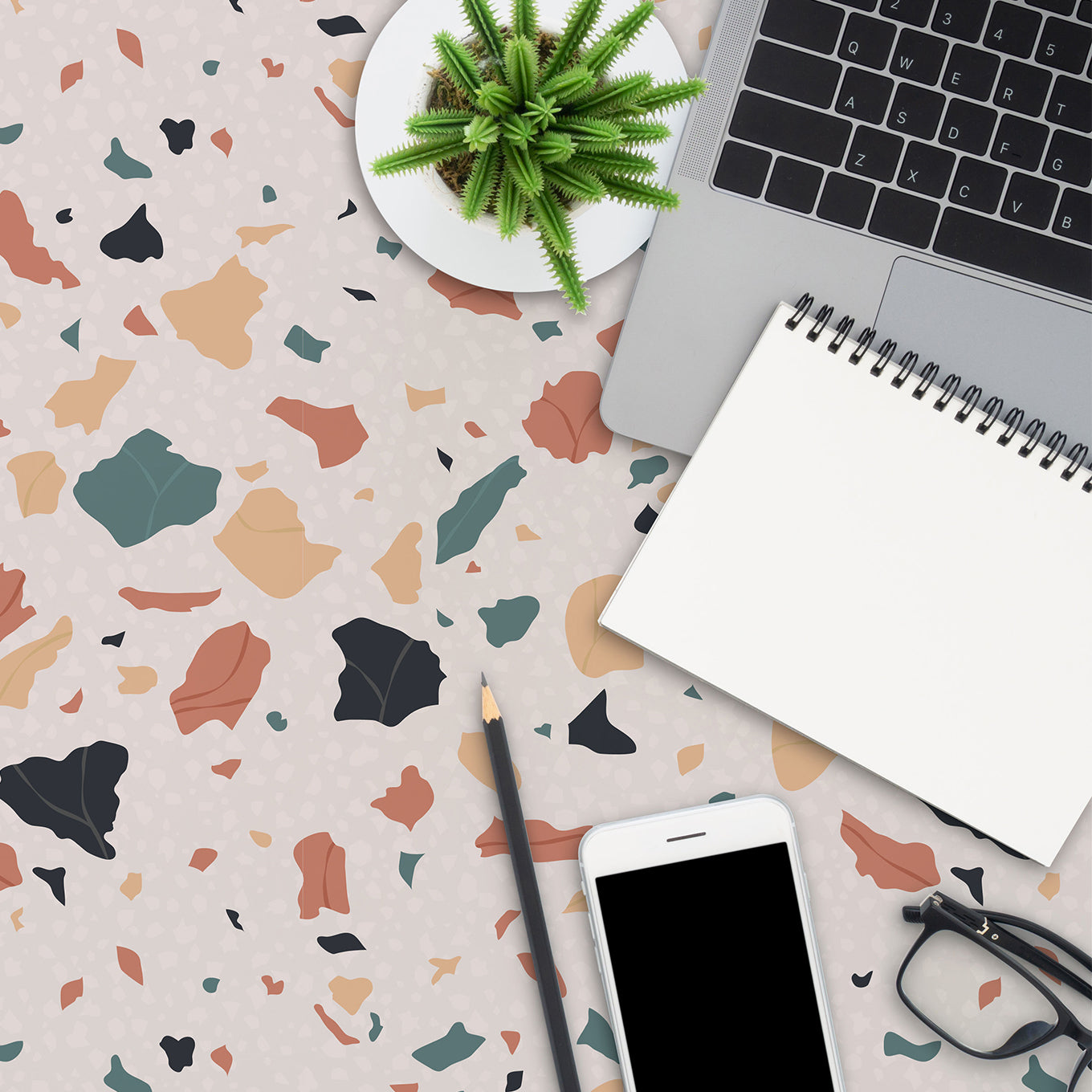 Speckled Table Wallpaper