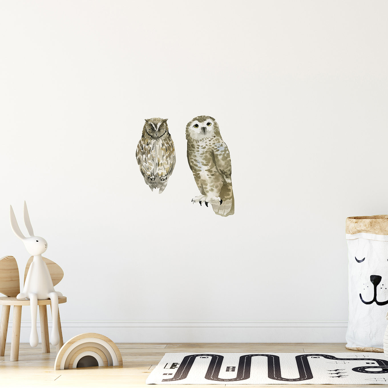 Watercolor Animals Owls