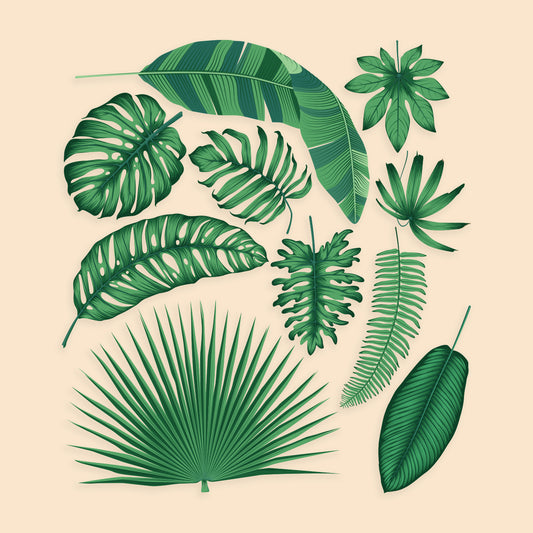 Tropical Leaves Set