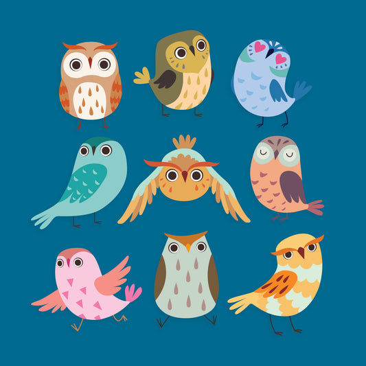 Cartoon Owls