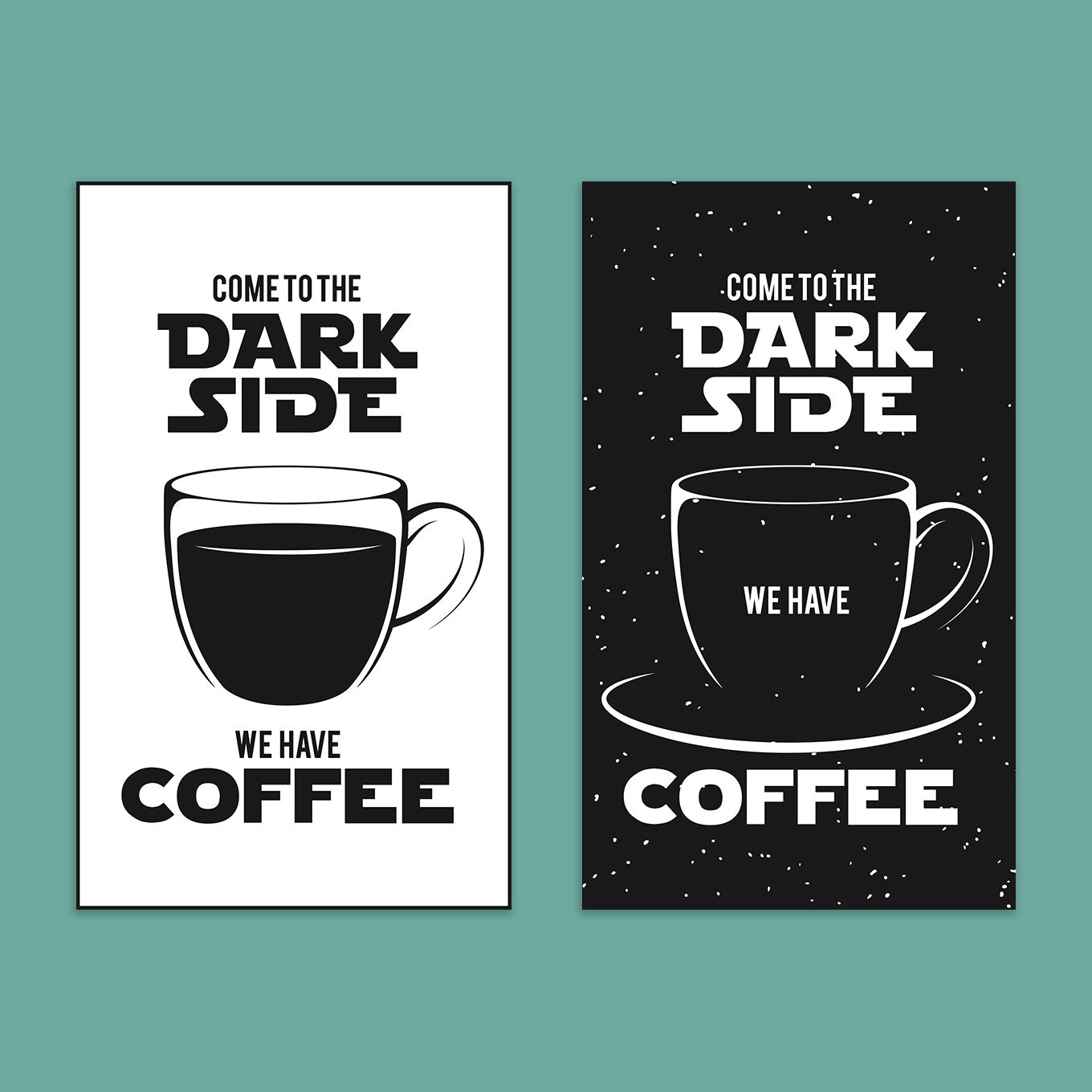 Come to the Dark Side Poster Sticker