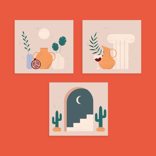 Cream Pots Architecture Panel