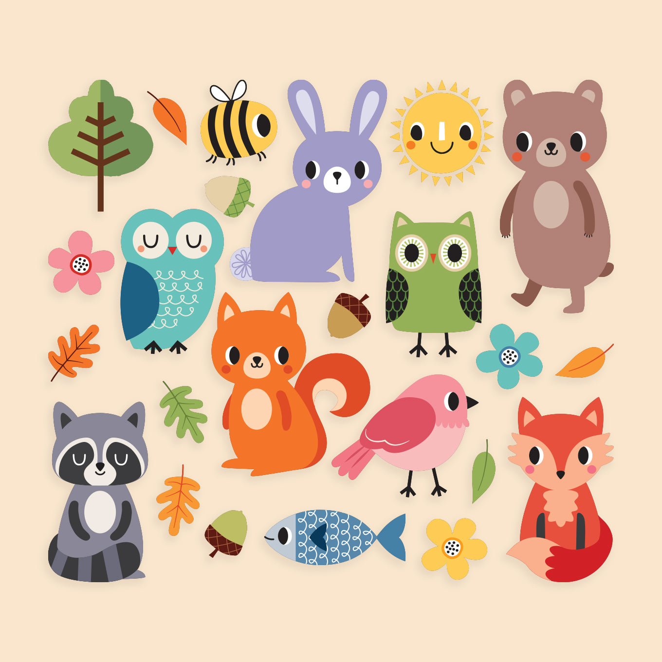 Cute Cartoon Animals