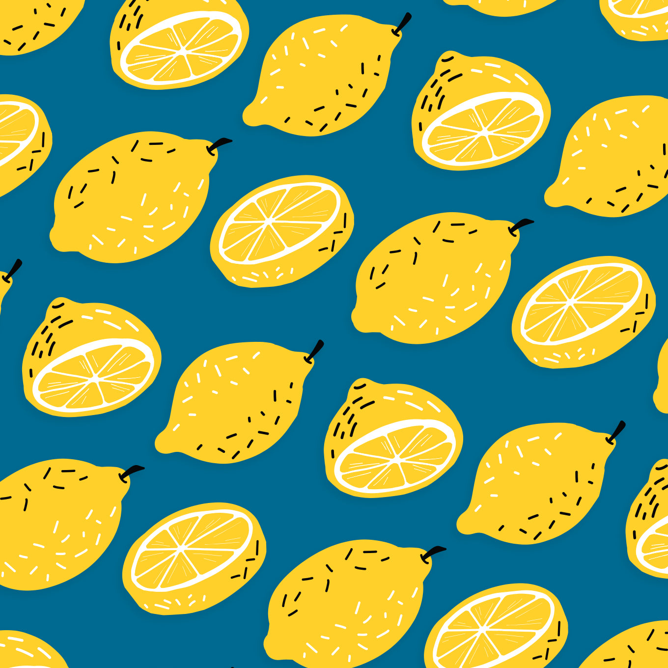 Lemon Pattern Decal Set