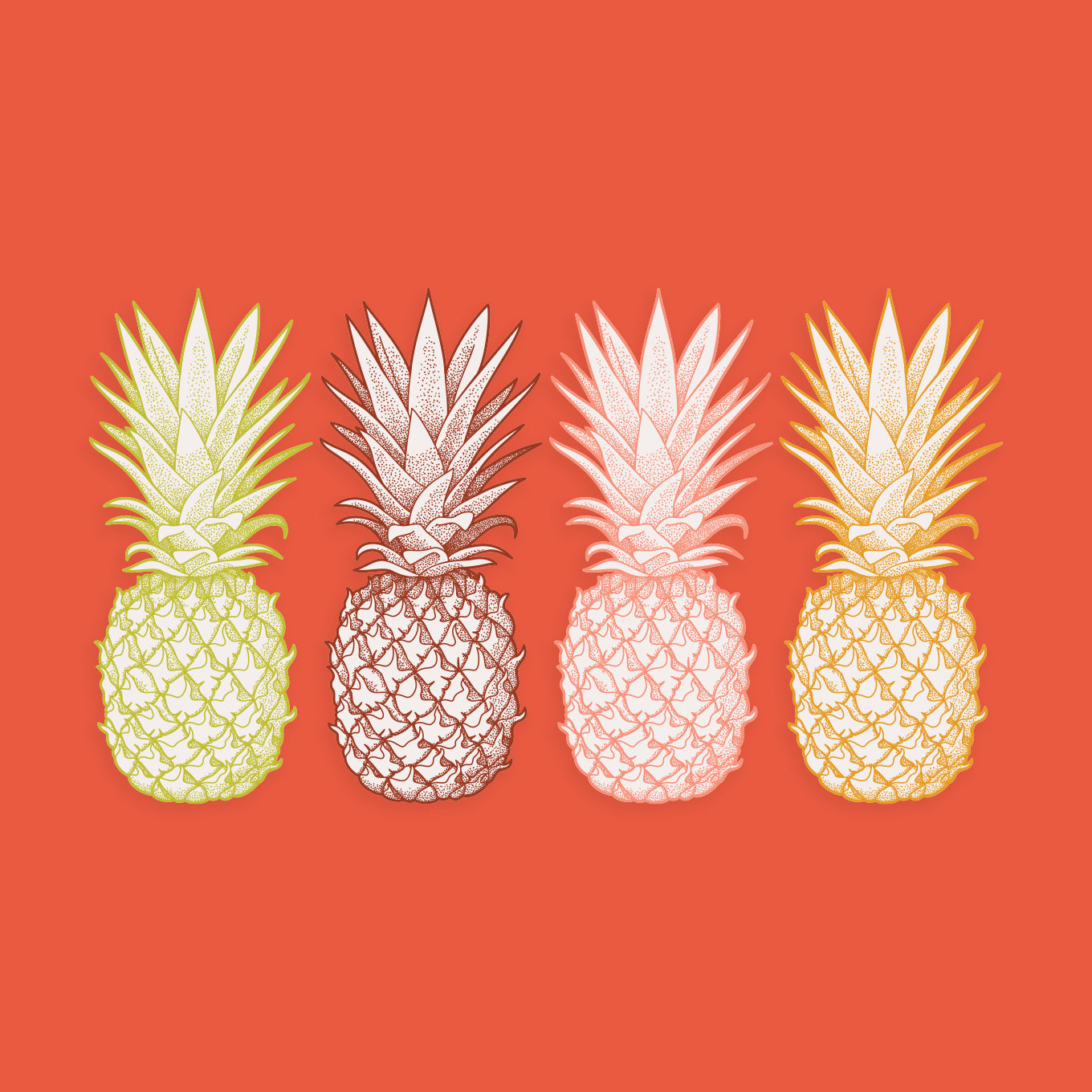 Pineapple Party Decal Set