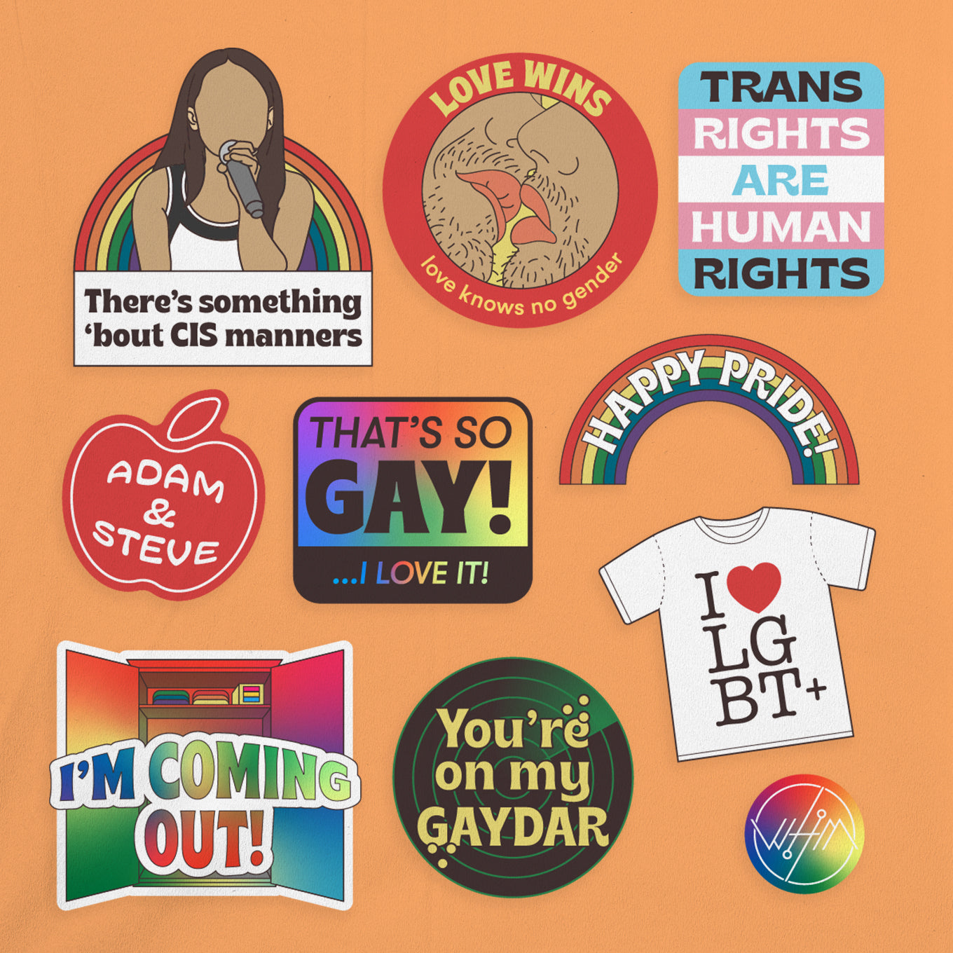 Pride Stickers Set B
