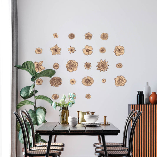 Brown & Cream Flowers