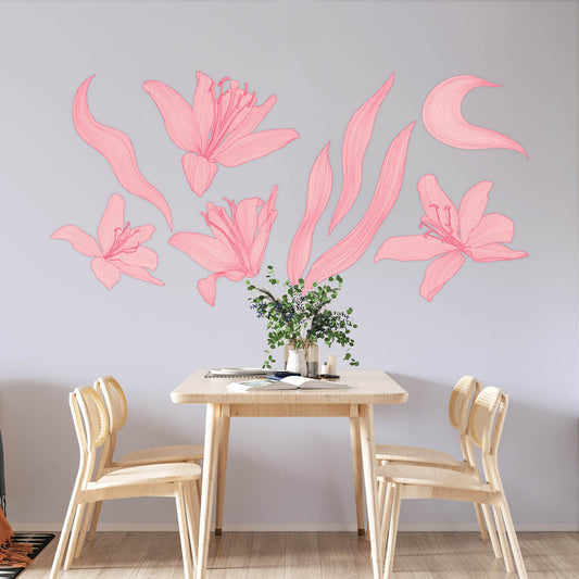 Pink Linear Flowers