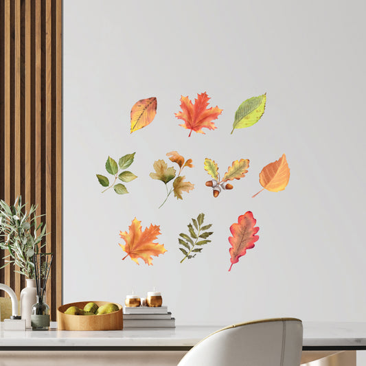 Watercolor Autumn Leaves